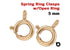 Gold Filled Spring Ring Clasps,5 Pieces,(GF/450)